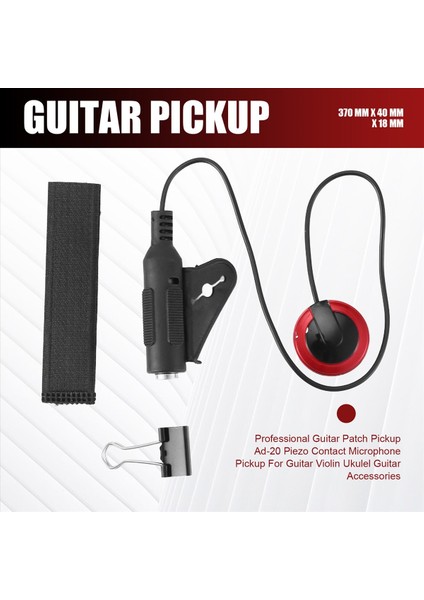 Profesyonel Gitar Yaması Pikap Ad-20 Piezo Gitar Vemin Ukulel Gitar Aksesuarları Için Mikrofon Pikap (Yurt Dışından) fırsatları
