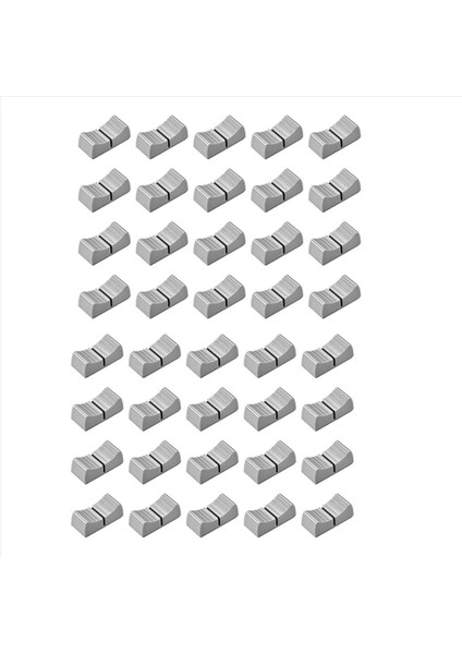 40PCS 24MMX11MMX10MM Konsol Mikser Kaydırıcı Fader Knobs Potansiyometre Gri Düğmesi Siyah Işaret (Yurt Dışından)
