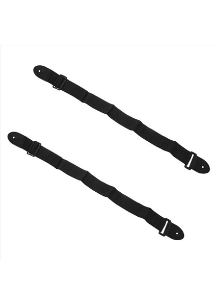 2x Gitar Kayışı Gitar Seçer Akustik Ukulele Gitar Siyah Kayış Kemeri Ayarlanabilir Naylon Uçlar Için Gitarlar Için (Yurt Dışından)