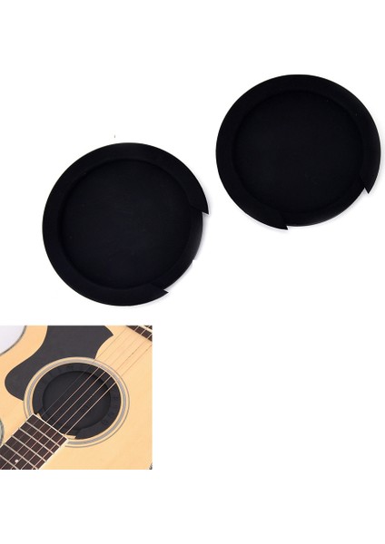 2x Klasik Gitar Ses Silikon Gitar Ses Deliği Kapağı Sessiz Susturucu Kapağı Gitar Aksesuarları -L &amp S (Yurt Dışından) indirimleri