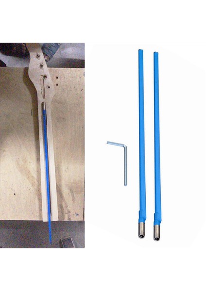 4pcs Iki Yönlü Çubuk Tipi Gitar Kafes Çubuk Çelik 9 x 420MM Mavi Gitar Aksesuarları (Yurt Dışından) indirimleri