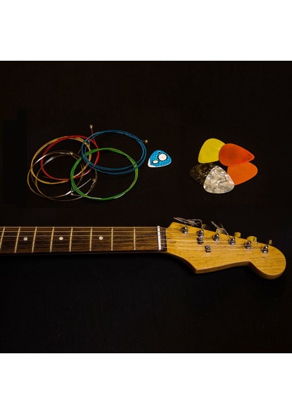 2 Set 6 Gitar Dizesi Yedek Çelik Ipi 6pcs Dize Ayar Pegs Makine Kafaları Tuner (Yurt Dışından) fırsatları