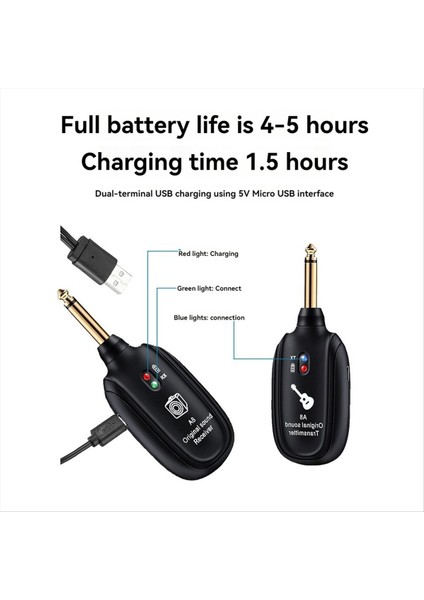 Kablosuz Gitar Sistemi Uhf Akustik Gitar Bas Keman Klavye Için Kablosuz Verici Alıcı (Yurt Dışından) fiyatları