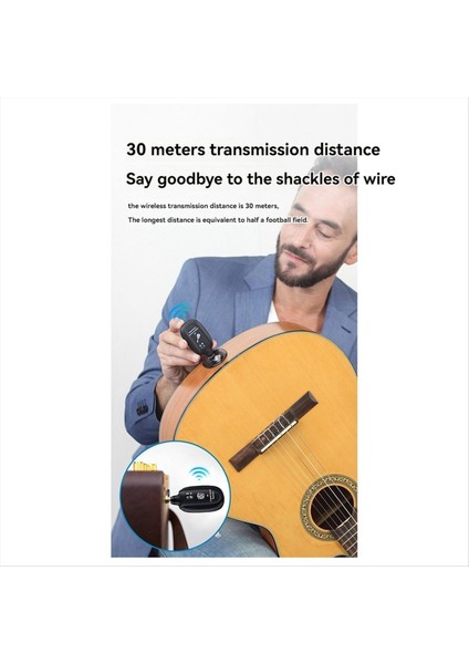 Kablosuz Gitar Sistemi Uhf Akustik Gitar Bas Keman Klavye Için Kablosuz Verici Alıcı (Yurt Dışından) fırsatları