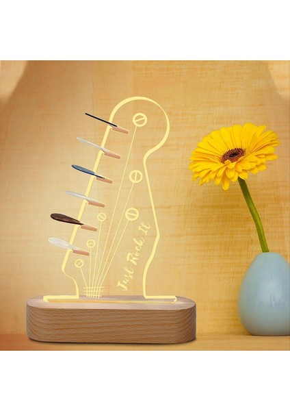 Akustik Elektrik Bas Ukulele Keman Oval Tabanı Için Gitar Seçme Ekranı Aydınlık Seçim Depolama Rafı (Yurt Dışından) indirimleri