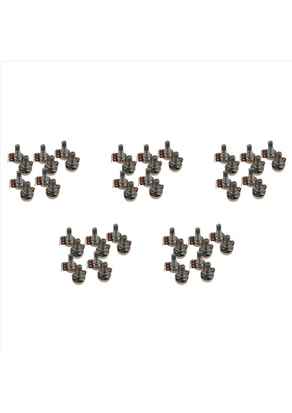 Gitar Küçük Boyutlu Sakalar B500K Gitar Bas Parçaları Için Potansiyometreler (50 Paket) (Yurt Dışından)