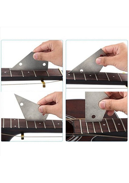 Gitar Araçları Set Paslanmaz Çelik Dosyası Luthier Gitar Somun Olay Dosyası Guitar Fret Tesviye Dosyası Dize Taşlama Pedi (Yurt Dışından) indirimleri