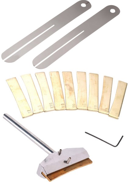 2pcs Fret Çekme Kıvrığı Klavye Fret Onarım Aracı ve Alaşım Kıvrılığı Presle Pres Caul Altaklar (Yurt Dışından)