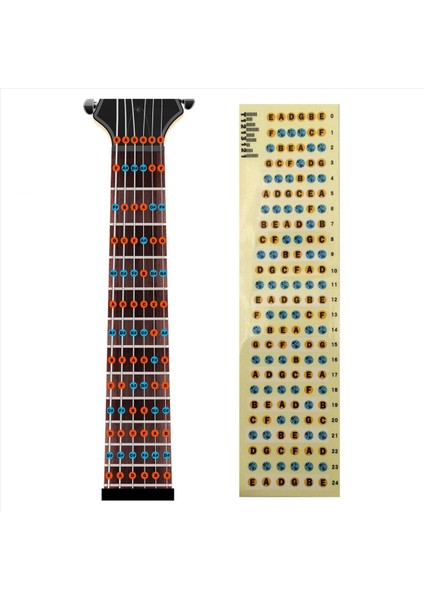 5x Gitar Klavyesi Not Çıkartmaları Yeni Başlayanlar Için Harita Çıkartması Yeni Başlayanlar Için Uygulama 6 Dizelere Uyuyor Akustik Elektro Gitar (Yurt Dışından) fiyatları