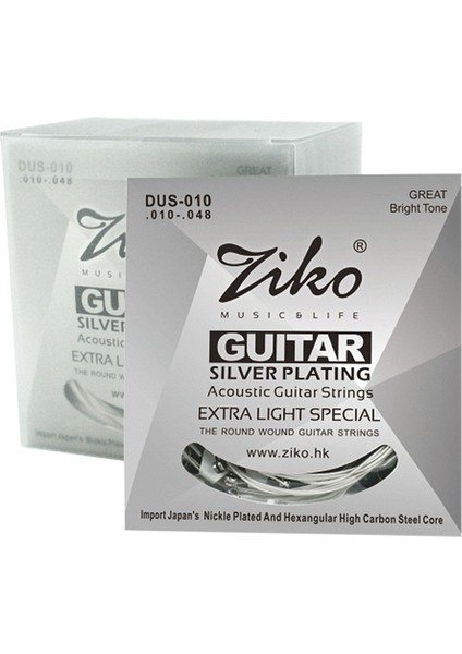 Ziko Dus Serisi Akustik Gitar Dizeleri DUS-010 &amp Zıko Deg 009-042 Elect Gibi Dizi (Yurt Dışından) modelleri