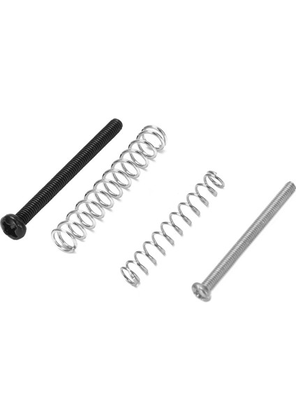16 Pcs M2 5X32MM Elektrikli Gitar Humbucker Pikaplar Yükseklik Vidasını ve Yayını Ayar - Pitch 0 4mm 8 Pcs Gümüş ve 8 Pcs Siyah (Yurt Dışından) fiyatları