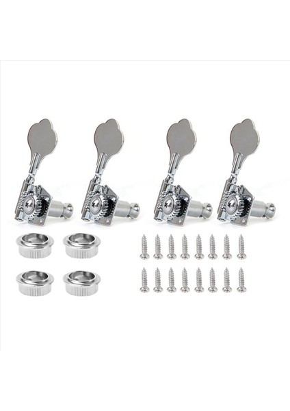 12PCS Gitar Ayarlama Pegs Elektrik Bas Tuner Peg Gitar Açık Dişli Ayarlama Pegs Makine Başlıkları Çamurluk Caz Bas Gümüş (Yurt Dışından) fiyatları
