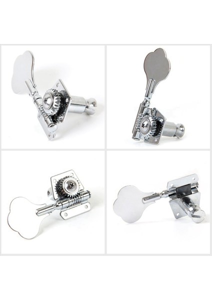 12PCS Gitar Ayarlama Pegs Elektrik Bas Tuner Peg Gitar Açık Dişli Ayarlama Pegs Makine Başlıkları Çamurluk Caz Bas Gümüş (Yurt Dışından) fırsatları