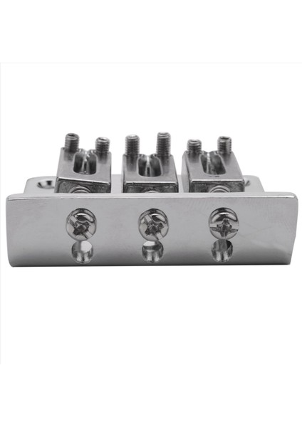 5x Puro Kutusu Gitar Parçaları 3 String Chrome Sert Kuyruklu Ayarlanabilir Köprü Gümüş Renk (Yurt Dışından) indirimleri