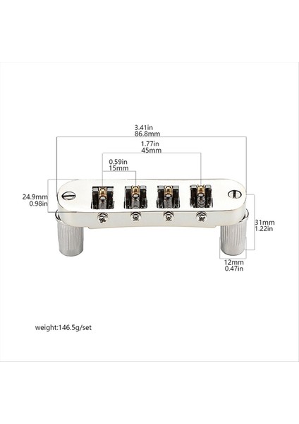 Lp Sg 4 String Gitar Elektro Gitar Için Tune-O-Matic Roller Sele Gitar Köprüsü (Yurt Dışından) fiyatları