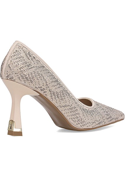 (Park Moda) Damla Taş Detaylı Topuklu Kadın Ayakkabı Bej fırsatları