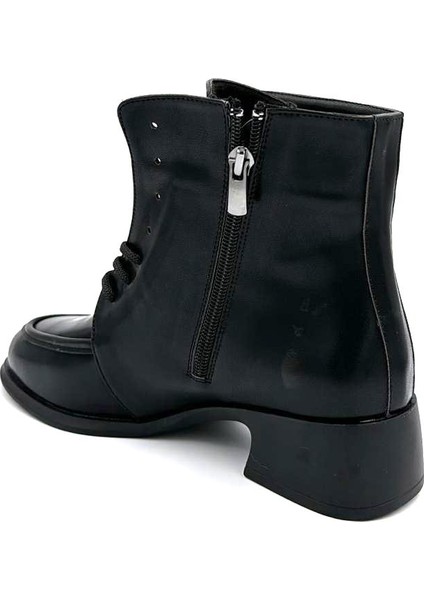 (Park Moda) Riyad Termo Kaymaz Taban Bağcıklı&fermuarlı Günlük Kadın Bot Siyah modelleri