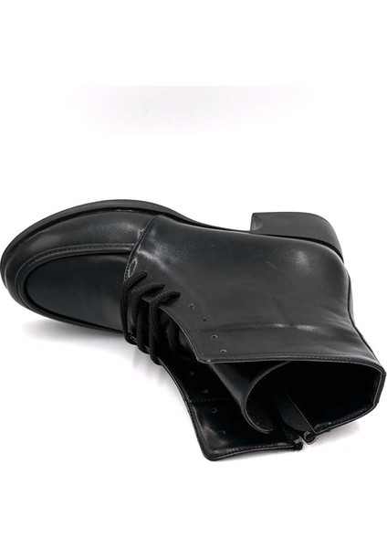 (Park Moda) Riyad Termo Kaymaz Taban Bağcıklı&fermuarlı Günlük Kadın Bot Siyah fırsatları