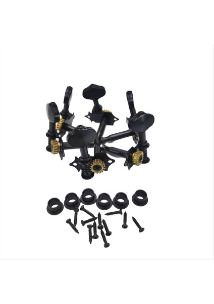 Akustik Gitar String Tuning Pegs Kit Vida Ferrule ile Evrensel Tuner Açık Ayar Ayarlama Standart Aksesuarlar Gümüş (Yurt Dışından) modelleri