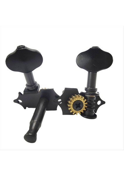 Akustik Gitar String Tuning Pegs Kit Vida Ferrule ile Evrensel Tuner Açık Ayar Ayarlama Standart Aksesuarlar Siyah (Yurt Dışından)