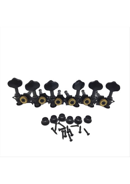 Akustik Gitar String Tuning Pegs Kit Vida Ferrule ile Evrensel Tuner Açık Ayar Ayarlama Standart Aksesuarlar Siyah (Yurt Dışından) indirimleri