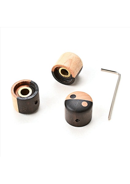 6pcs Ahşap Ton Hacim Kontrolü Kontrol Tonu Kontrol Düğmesi Elektro Gitar Parçaları Için Set (Yurt Dışından) modelleri
