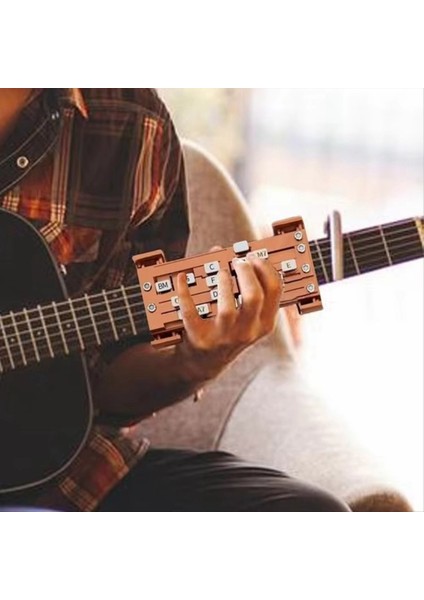 Gitar Öğrenme Yardım Aracı Gitar Akor Eğitmeni Gitar Uygulaması Yardım Eğitim Öğrenim Sistemi Gitar Yeni Başlayanlar Için Kahverengi (Yurt Dışından) fırsatları