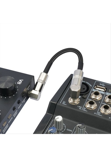 5 Paket Gitar Efekti Pedallı Düz Yama Kabloları 6 Inç Uzunluk 1/4 Inç Sağ Açılı Konektörler Yama Kablosu (Yurt Dışından) fiyatları