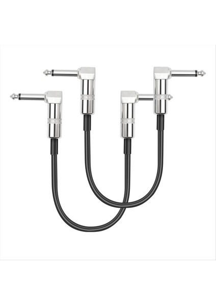 5 Paket Gitar Efekti Pedallı Düz Yama Kabloları 6 Inç Uzunluk 1/4 Inç Sağ Açılı Konektörler Yama Kablosu (Yurt Dışından) modelleri