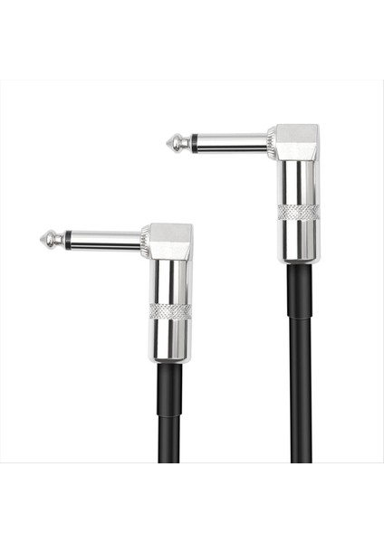 5 Paket Gitar Efekti Pedallı Düz Yama Kabloları 6 Inç Uzunluk 1/4 Inç Sağ Açılı Konektörler Yama Kablosu (Yurt Dışından) fırsatları