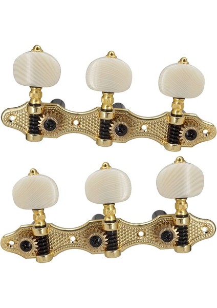 Klasik Gitar Ayarlama Peg Akustik Gitar Tuner 1 18 Ayar Anahtarı 3 Sol 3 Sağ Gitar Knobs Değiştirme (Yurt Dışından)