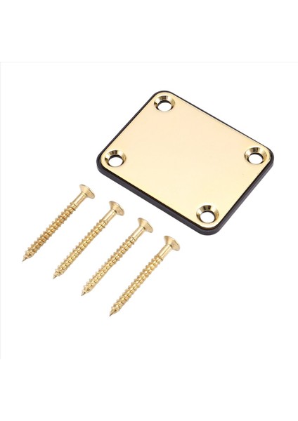 Fender Strat Elektro Gitar Için 4 Vidalı Yedek Parça ile Altın Boyun Plakası (Yurt Dışından)