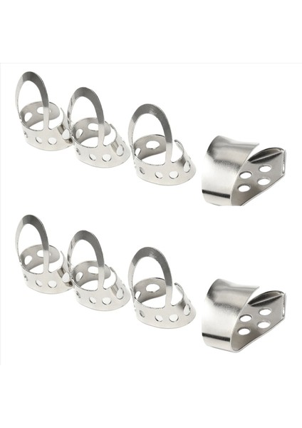 8pcs Metal Ayarlanabilir Başparmak Parmak Gitar Akustik Gitar Banjo Ukulele Için (Yurt Dışından)