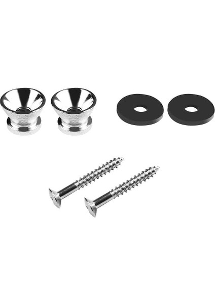 10PCS Metal Kayış Düğmeleri Elektrikli Akustik Gitar Bas Ukulele Için Montaj Vidaları ile Uç Pimleri (Yurt Dışından) modelleri