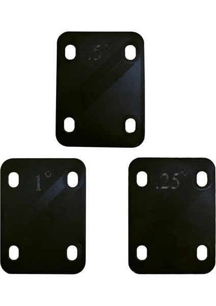 Gitar Boynu 3pcs Gitar ve Bas Bolt-On Boyun Onarımı Için 0 25 ° 0 5 ° ve 1 ° Derecelik Contalar (Yurt Dışından)