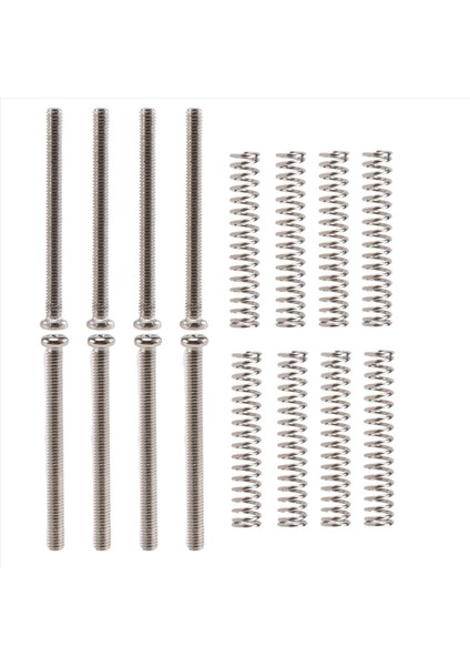 8 Pcs M2 5X32MM Elektro Gitar Humbucker Pikapları Yükseklik Vidasını ve Yayını Ayar - Pitch 0 4mm - Gümüş (Yurt Dışından) modelleri