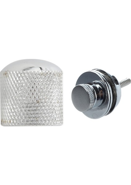 Fender Gitar Için Düz Baş Krom Kayış Kilidi 4x Gitar Kubbesi Çamurluk Tele Değiştirme Gümüş (Yurt Dışından)