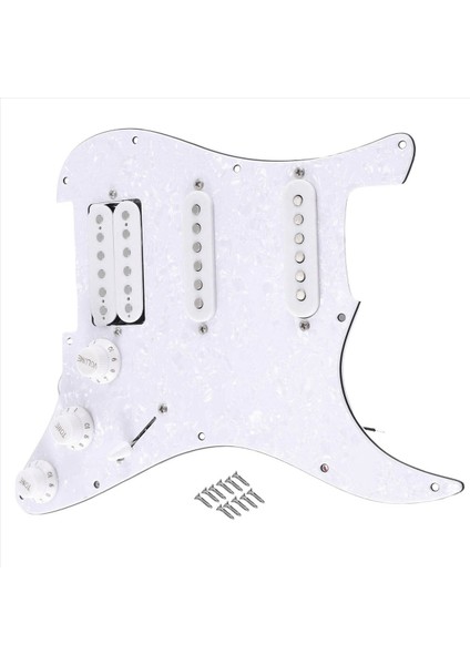 Sq Sq Electıce Gitar Yüklü Ön Kablolu Elektro Gitar Pickguard Pikap Montaj Beyaz Inci (Yurt Dışından) fiyatları
