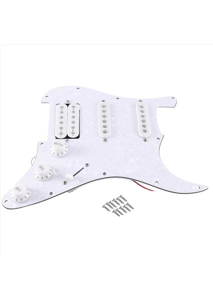 Sq Sq Electıce Gitar Yüklü Ön Kablolu Elektro Gitar Pickguard Pikap Montaj Beyaz Inci (Yurt Dışından) modelleri