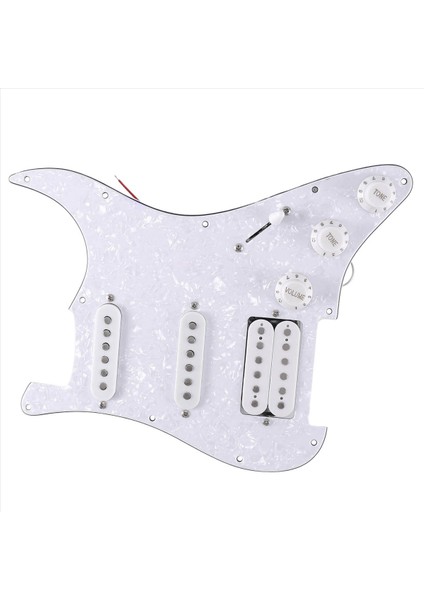 Sq Sq Electıce Gitar Yüklü Ön Kablolu Elektro Gitar Pickguard Pikap Montaj Beyaz Inci (Yurt Dışından) indirimleri