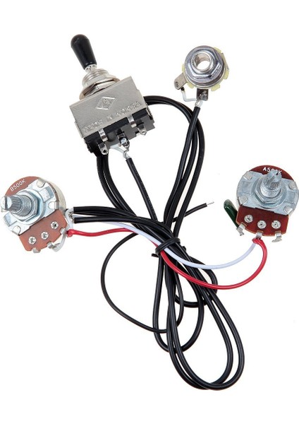 Gitar Kablolama Kablo Demeti Iki Pikap 500K Tencereye 3 Yollu Geçiş Anahtarı Gümüş (Yurt Dışından) fiyatları