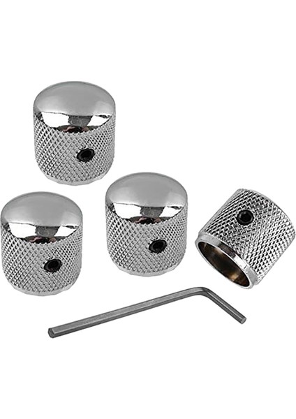 1x Kahverengi Vintage Tarzı Gitar Amplifikatör Deri Kol ve 4pcs Metal Hacim Tonu Kubbe Tonu Gitar Hızı Kontrol Düğmeleri (Yurt Dışından) fırsatları