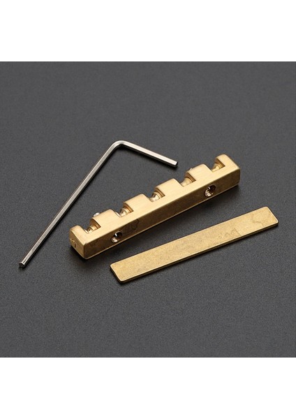 Elektro Gitar Pirinç Somun 42MM Yükseklik Ayarlanabilir Pirinç Roller Somun Gitar Somun 6 String Elektro Gitar Yedek Parçaları (Yurt Dışından)