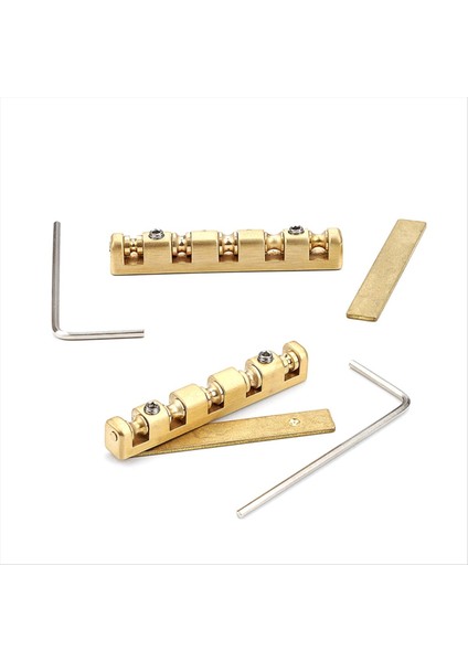 Elektro Gitar Pirinç Somun 42MM Yükseklik Ayarlanabilir Pirinç Roller Somun Gitar Somun 6 String Elektro Gitar Yedek Parçaları (Yurt Dışından) fırsatları
