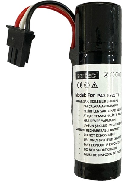 Pax S920 Pos Uyumlu Batarya modelleri