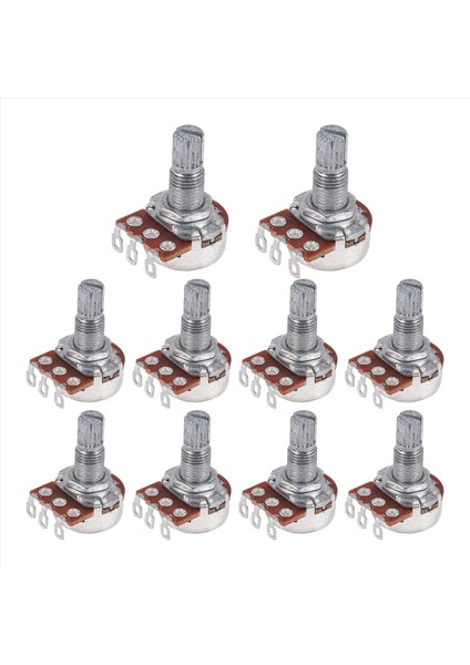 Gitar Küçük Boyutlu Tencereler B250K Gitar Bas Parçaları Için Potansiyometreler (10 Paket) (Yurt Dışından)