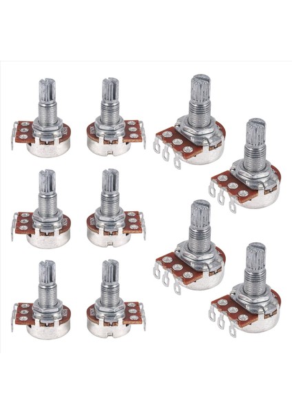 Gitar Küçük Boyutlu Tencereler B250K Gitar Bas Parçaları Için Potansiyometreler (10 Paket) (Yurt Dışından) fiyatları