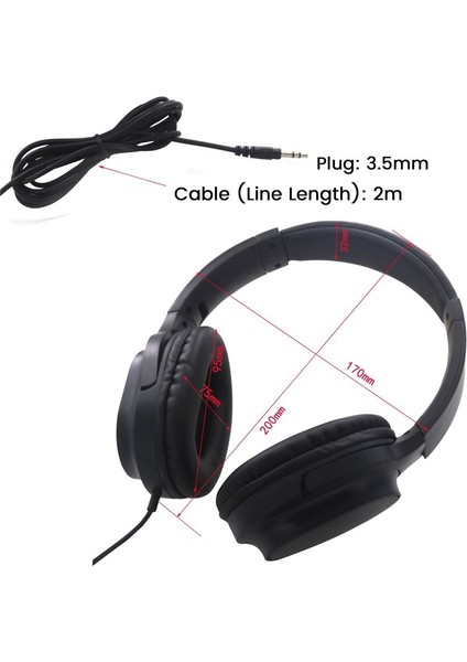 Gitar Kulaklık Gitar Amplifikatör Ses Mikseri Kulak Kulaklığı Geri Çekilebilir Katlanabilir Kablolu Stereo Kulaklık (Yurt Dışından) fiyatları