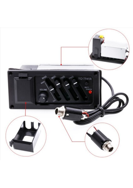 EQ-7545R Pre-Amp Akustik Gitar Preamp Amplifikatör Tuner (Yurt Dışından) fırsatları