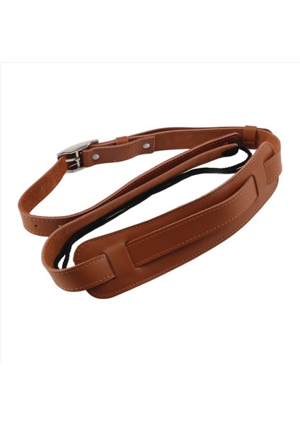 Dayanıklı Deri ve Metal Toka Elektro Gitar Kayış Kayışı Omuz Ped Ayarlanabilir Vintage Gitar Kayışları-Kahverengi Renk (Yurt Dışından) fiyatları